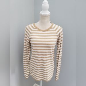 Lilly Pulitzer Dinah Gold Metallic Striped  Sweater
